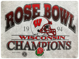VINTAGE 90’s U.S WISCONSIN ROSE BOWL AMERICAN FOOTBALL CREW SWEATSHIRT SWEATER JUMPER L