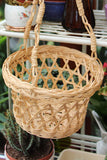 Vintage Wicker Hanging Planter Plant Pot - Penny Bizarre - 3