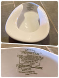 VINTAGE ANTIQUE WHITE CERAMIC HOSPITAL BED DOUCHE SLIPPER PAN PROP COLLECTABLE QUIRKY PLANTER MADE IN ENGLAND