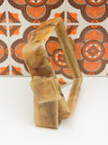 1970's Marble Effect Vanity Shaving Wall Mirror Square - Penny Bizarre - 1