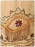 VINTAGE INDIAN COTTON EMBROIDERED TAPESTRY SARONG WRAP MAXI SKIRT