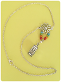 HAND CRAFTED RETRO CARAVAN CAMPER VAN RAINBOW GYPSY BOHO HIPPIE TRAVELLER NECKLACE