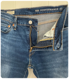 LEVI LEVIS DARK BLUE DENIM 511 SLIM FIT STRETCH JEANS W30 L32
