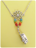 HAND CRAFTED RETRO CARAVAN CAMPER VAN RAINBOW GYPSY BOHO HIPPIE TRAVELLER NECKLACE