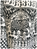 VINTAGE 90’s HIGH WAISTED COTTON INDIAN ELEPHANT WRAP MAXI SKIRT SARONG HIPPIE BOHO UK8-14