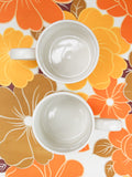 1970's Taunton Vale Daisy Flower Power Mugs x 2 - Penny Bizarre - 3