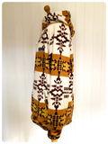 RETRO 90s FREE NATURE AZTEC POLAR FLEECE FESTIVAL OVERSIZED HOODIE TOP XL