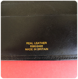 VINTAGE 70s 80s BLACK LEATHER UNISEX TRAVEL DOCUMENT PASSPORT HOLIDAY WALLET CASE