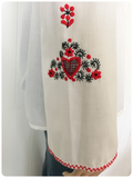 VINTAGE 1970’s EMBROIDERED PEASANT BLOUSE BOHO TOP UK8-14