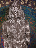 Vintage 1970s Paisley Hooded Maxi Dress Duster Coat - Penny Bizarre - 11