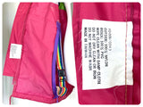 VINTAGE 1980’s BRIGHT GEOMETRIC ZIP UP WINDBREAKER SHELL WATERPROOF JACKET PAC A MAC COAT M