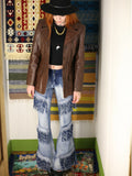 Vintage 1970s Dark Tan Leather Blazer Jacket - Penny Bizarre - 2