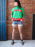 Vintage Adidas Originals Green Tracky Top - Penny Bizarre - 1