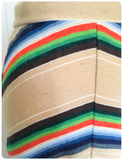 VINTAGE 70’s HIGH WAISTED RAINBOW CHEVRON A-LINE BOHO SKIRT UK10