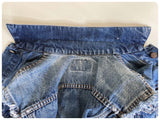 VINTAGE 80’s LEVI’S USA MADE DISTRESSED BLUE DENIM GILET TRUCKER WAISTCOAT VEST JACKET XS