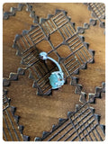 INDIAN SILVER JADE NATURAL HEALING CHAKRA GEMSTONE BIRTHSTONE BOHO SURGICAL STEEL NAVEL BELLY BAR