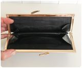 VINTAGE 1970’s BLACK GENUINE LEATHER LARGE PURSE