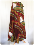 VINTAGE 90’s PAISLEY HIGH WAISTED WRAP MAXI SKIRT SARONG HIPPIE BOHO UK8-16