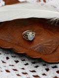 Sterling Silver Vintage Moonstone Ring - Penny Bizarre - 4