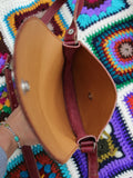 Vintage 70s Oxblood Leather Saddle Bag - Penny Bizarre - 5