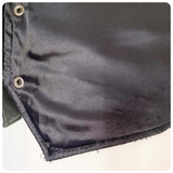 VINTAGE 80’s A.B.A SKIN BLACK REAL LEATHER BIKER BIKE WAISTCOAT VEST SMALL