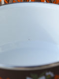 1970's Brown Floral Enamel Medium Saucepan - Penny Bizarre - 3