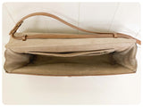 VINTAGE 1950’s RENATA ART DECO GOLD PATENT LEATHER CLUTCH BAG HANDBAG