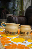 1970's Kiln Craft Bacchus Milk Jug / Creamer & Sugar Bowl - Penny Bizarre - 2