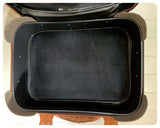 VINTAGE 1960’s 70’s DEEP TAN FAUX LEATHER LUGGAGE WEEKEND BAG CASE RETRO SUITCASE