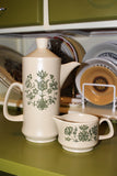 1970's Royal Worcester Palissy Coffee Pot & Creamer / Milk Jug - Penny Bizarre - 1