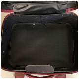 VINTAGE 1960’s 70’s CONSTELLATION FAUX LEATHER BURGUNDY OXBLOOD LUGGAGE WEEKEND BAG CASE