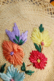 Vintage 70's Straw Tapestry Embroidered Bag - Penny Bizarre - 2