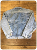 Vintage 80s Acid Wash Wrangler Denim Jacket 8-14