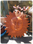 INDIAN SMILING SUN TERRACOTTA WALL PLAQUE