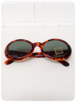 Vintage 1980s Brand New Deadstock Tortoise Shell Bug Eye Sunglasses