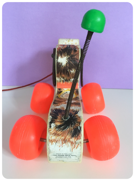 VINTAGE 1960 s 1965 FISHER PRICE LITTLE SNOOPY 693 DOG PULL ALONG TOY Penny Bizarre