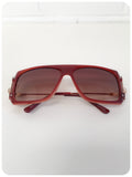 Vintage 90s Brand New Deadstock Dark Tan TV Frame Sunglasses