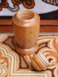 Vintage 1950/60's Atomic Wooden Cruet Set Salt Pepper Mustard - Penny Bizarre - 5