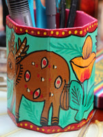 Nepalese Hand Painted Pen Holder - Penny Bizarre - 4