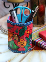 Nepalese Hand Painted Pen Holder - Penny Bizarre - 6