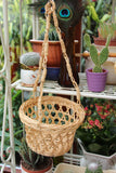 Vintage Wicker Hanging Planter Plant Pot - Penny Bizarre - 2