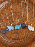 Hand Crafted Gemstone Elephant Necklace - Penny Bizarre - 2