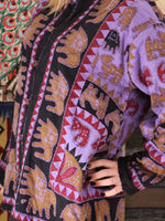 Elephant Parade Hand Made Indian Tapestry Jacket - Penny Bizarre - 3