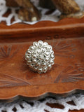 Hand Crafted Vintage Indian Wirework Flower Ring (Silver) - Penny Bizarre - 2