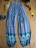 Indian Cotton Elephant Print Harem Pants Trousers - Penny Bizarre - 14