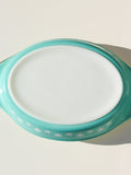 1960's Pyrex Snowflake Lidded Divided Cooking Serving Dish - Penny Bizarre - 8