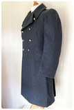 VINTAGE 60’s RAF ROYAL AIR FORCE MILITARY GREATCOAT GREAT COAT OVERCOAT 32-34R