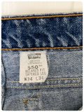 ORIGINAL VINTAGE LEVI LEVIS BLUE DENIM 550 RELAXED STRAIGHT TAPERED FIT JEANS USA W34 L34