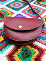 Vintage 70s Oxblood Leather Saddle Bag - Penny Bizarre - 4