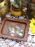 Hand Crafted Vintage Indian Coin Earrings (Gold or Silver) - Penny Bizarre - 4